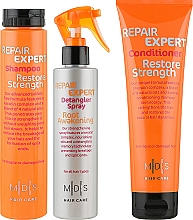 Haarpflegeset - Mades Cosmetics (Haarshampoo 250ml + Conditioner 250ml + Haarspray 200ml) — Bild N2