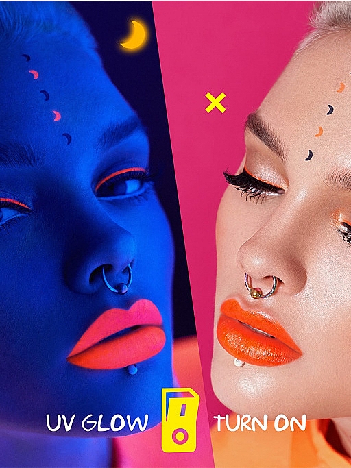 Leuchtender Eyeliner-Stempel für Gesicht und Körper - 7 Days Extremely Chick UVglow Neon Liner & Stamp — Bild N4
