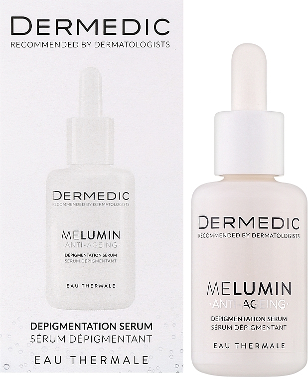 Anti-Aging-Serum gegen Pigmentierung - Dermedic MeLumin Eau Thermale Anti-ageing Depigmentation Serum  — Bild N2