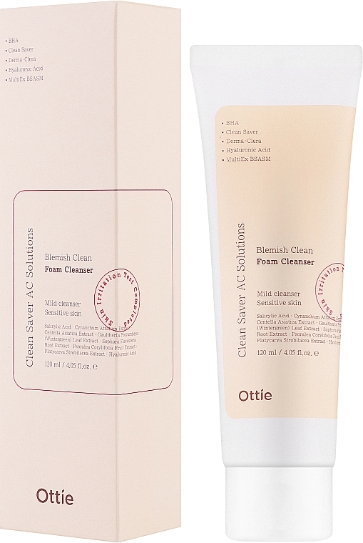 Reinigungsschaum für problematische Haut - Ottie Blemish Clean Foam Cleanser	 — Bild N2