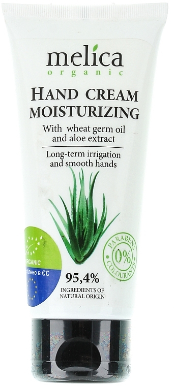 Feuchtigkeitsspendende Handcreme mit Weizenkeimöl und Aloe Vera-Extrakt - Melica Organic With Hand Cream Moisturizing — Bild N1