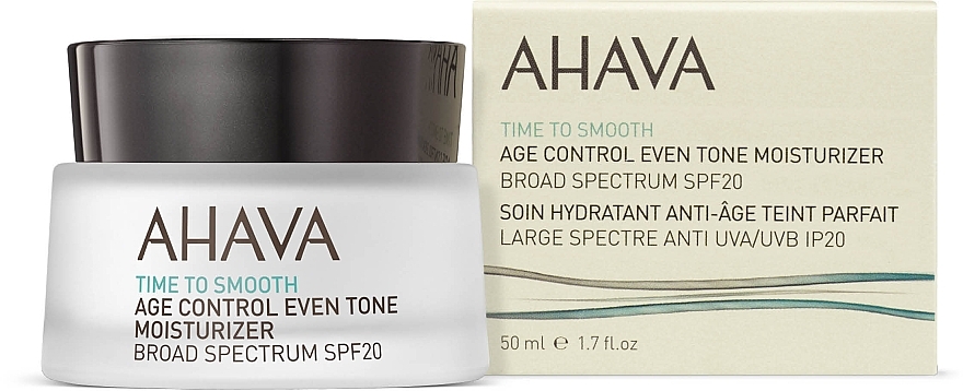 Feuchtigkeitsspendende und ausgleichende Anti-Aging Gesichtscreme SPF 20 - Ahava Age Control Even Tone Moisturizer Broad — Bild N2