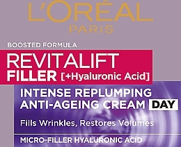 Anti-Aging Tagescreme mit Faltenauffüll-Effekt - L'Oreal Paris Revitalift Filler Hyaluronic Acid Day Cream — Bild N14