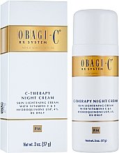 Düfte, Parfümerie und Kosmetik Aufhellende Nachtcreme für das Gesicht mit Vitaminen C und E - Obagi Medical C-Therapy Night Cream 