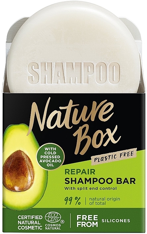 Festes Shampoo mit Avocadoöl - Nature Box Avocado Dry Shampoo