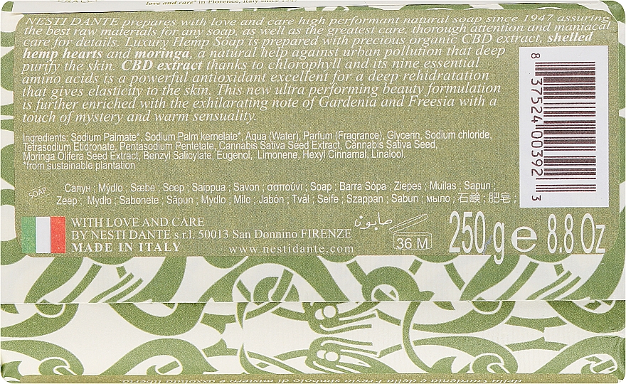 Luxuriöse Hanfseife - Nesti Dante Natural Luxury Hemp Soap Limited Edition — Bild N2