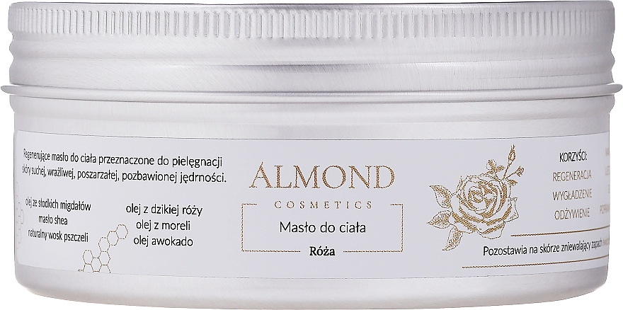 Körperbutter Rose - Almond Cosmetics Rose Body Butter — Bild N1
