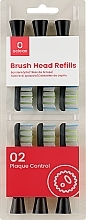 Austauschbare Zahnbürstenköpfe für elektrische Zahnbürste Plaque Control Medium 6 St. schwarz - Oclean Brush Heads Refills — Bild N1