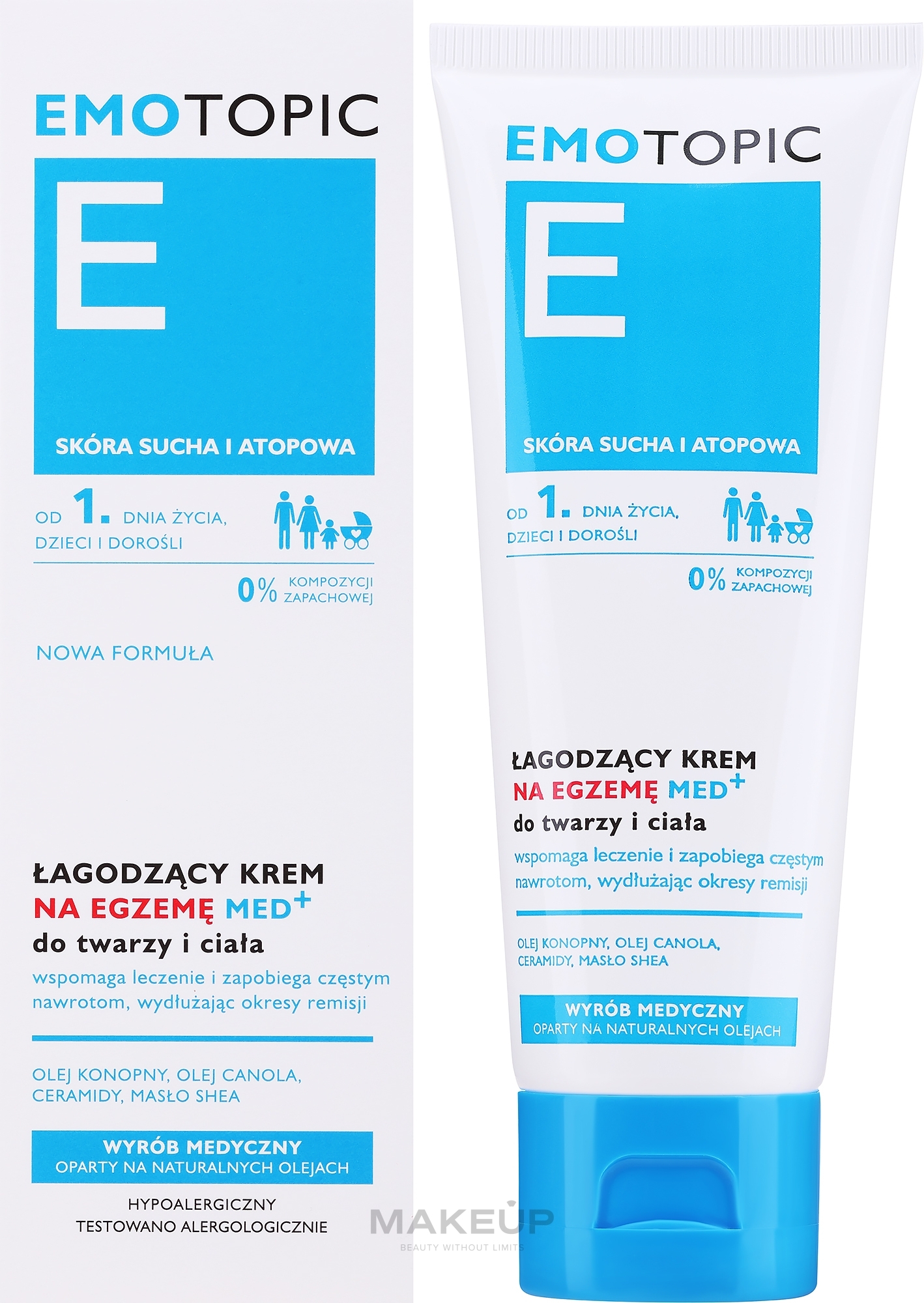 Beruhigende Körper- und Gesichtscreme gegen Ekzeme für trockene und atopische Haut - Pharmaceris E Emotopic — Bild 75 ml