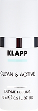Düfte, Parfümerie und Kosmetik Enzympeeling für Gesicht mit hydrolisierter Hefe - Klapp Clean & Active Enzyme Peeling