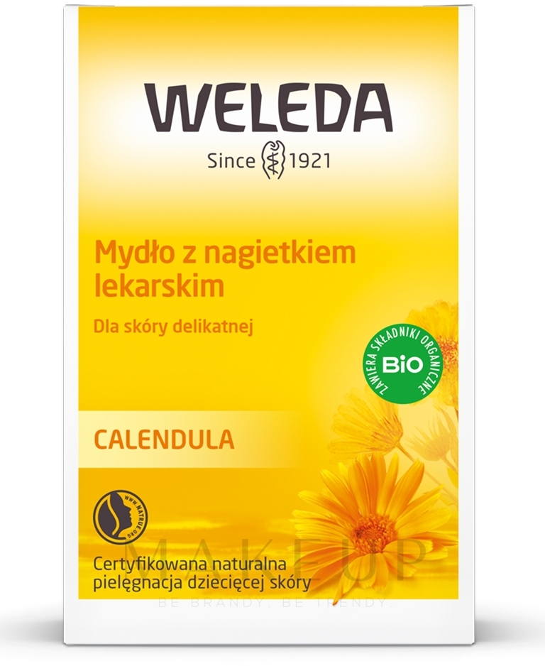 Sanfte Pflanzenseife mit Ringelblume für Kinder und Babys - Weleda Calendula Pflanzenseife — Bild 100 g