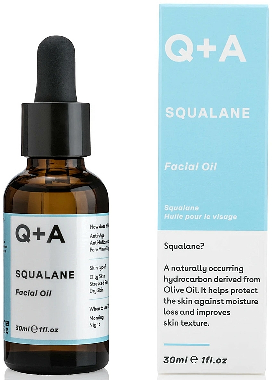 Gesichtsöl Squalan - Q+A Squalane Facial Oil — Bild N2