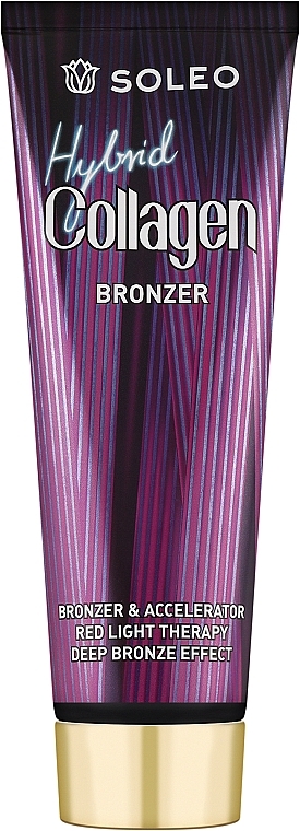 Solariumbalsam mit Tyrosin und Macadamiaöl - Soleo Hybrid Collagen Bronzer  — Bild N1