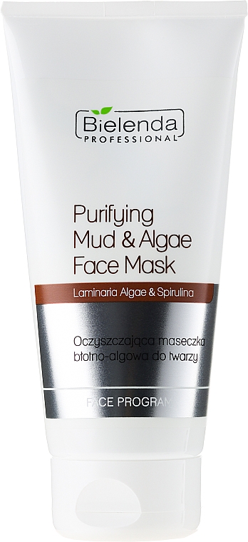 Gesichtsreinigungsmaske mit Schlamm und Algen - Bielenda Professional Purifying Mud and Algae Face Mask — Foto N1