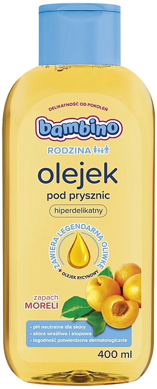 Duschöl mit Aprikosenduft für empfindliche und atopische Haut - Bambino Family Shower Oil