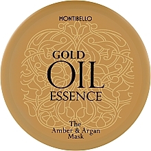 Düfte, Parfümerie und Kosmetik Revitalisierende Haarmaske mit Argan- und Bernsteinöl - Montibello Gold Oil Essence The Amber And Argan Mask