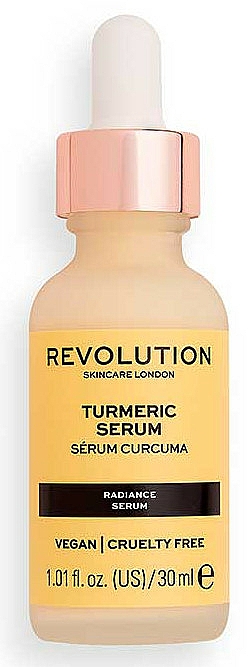 Beruhigendes Gesichtsserum mit Kurkumawurzelextrakt, Traubenkern- und Sonnenblumenöl - Revolution Skincare Turmeric Serum — Bild N1