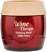 Aufhellende Gesichtsmaske für die Nacht Weintherapie rot - Holika Holika Wine Therapy Sleeping Mask — Foto N2
