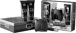 Düfte, Parfümerie und Kosmetik New Brand Extasia Black - Duftset (Eau de Toilette 100ml + Eau de Tiolette 15ml + After Shave Balsam 130ml + Duschgel 130ml) 