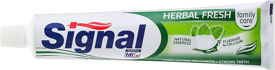 Kräuterzahnpasta mit Fluorid und Calcium Family Herbal Fresh - Signal Family Herbal Fresh Toothpaste — Bild N2