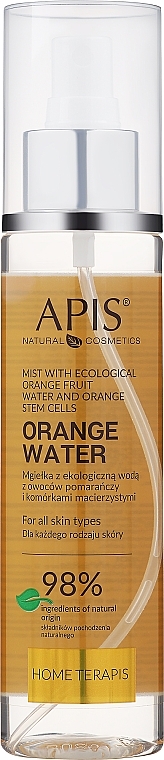 Gesichtsspray mit Bio Orangenwasser und Stammzellen - Apis Professional Home terApis Mist Organic Orange Fruit Water — Bild N1