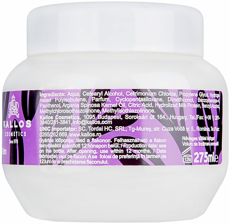 Maske für coloriertes Haar mit Arganöl - Kallos Cosmetics Argan Color Hair Mask — Foto N4