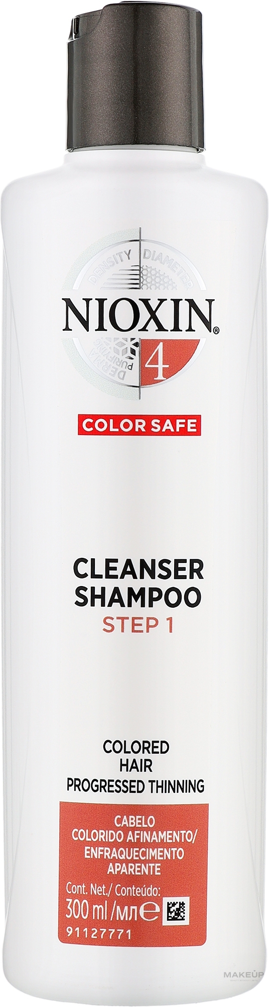 Shampoo für gefärbtes und dünner werdendes Haar - Nioxin Cleanser Shampoo Step 1 — Bild 300 ml