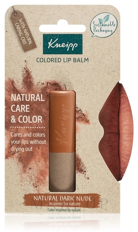 Feuchtigkeitsspendender Lippenbalsam - Kneipp Natural Care & Color — Bild Dark Nude