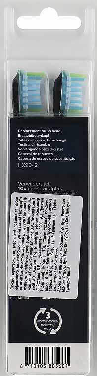 Ersatz-Zahnbürstenkopf für Schallzahnbürsten HX9042/33 - Philips Sonicare HX9042/33 C3 Premium Plaque Control — Bild N2