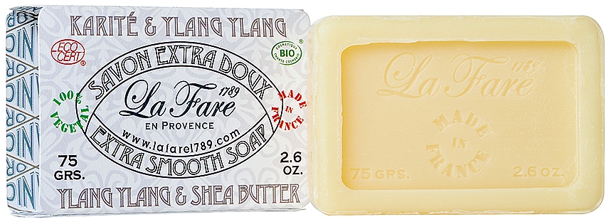 Seife Sheabutter und Ylang-Ylang - La Fare 1789 Extra Smooth Soap Ylang Ylang & Shea Butter — Bild N1