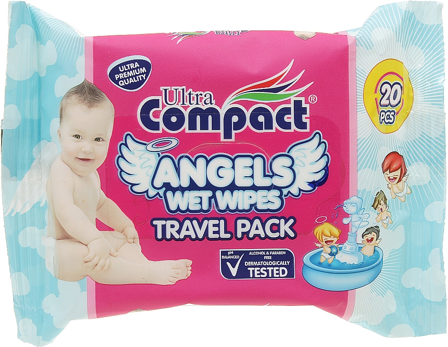 Feuchttücher für Babys - Ultra Compact Angels Wet Wipes Travel Pack — Bild N1