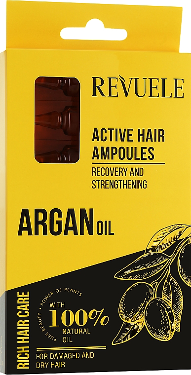 Aktive Haarampullen mit Arganöl - Revuele Argan Oil Active Hair Ampoules — Bild N1