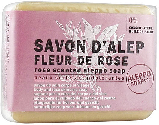 Pflegende Aleppo-Seife mit Rosenduft für trockene Gesichts- und Körperhaut - Tade Aleppo Rose Flower Scented Soap — Bild N1