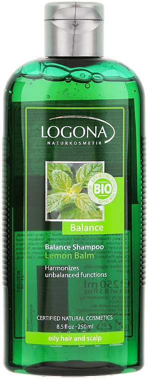 Ausgleichendes Shampoo für fettiges Haar - Logona Hair Care Balance Shampoo Lemon Balm