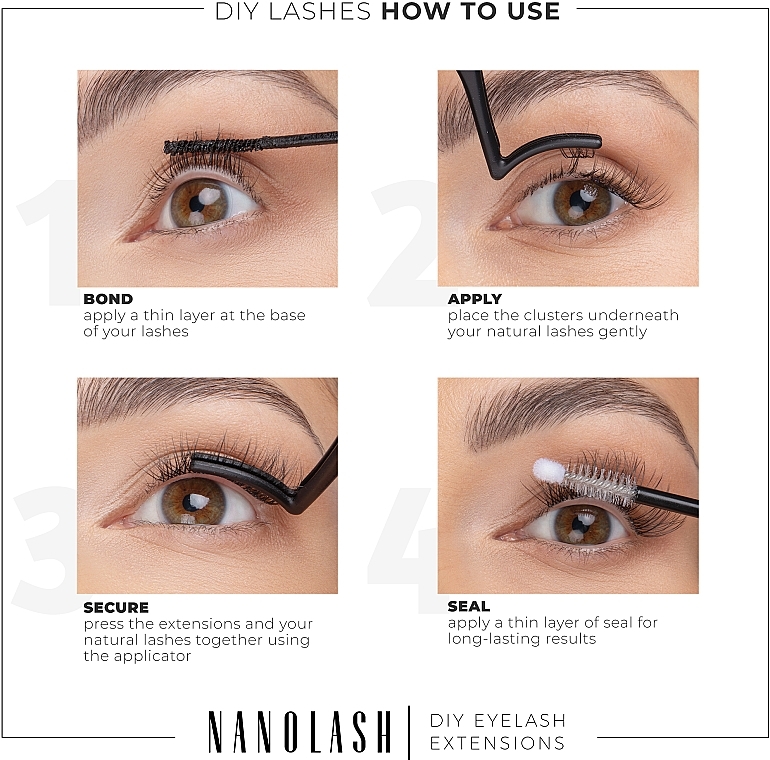 Künstliche Wimpern - Nanolash Diy Eyelash Extensions Fantasy — Bild N7