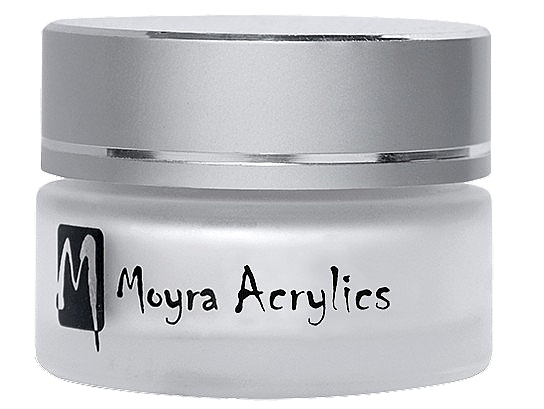 Acryl-Nagelpuder - Moyra Acrylics Powder Moon White — Bild N1