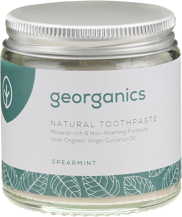 Natürliche und mineralstoffreiche Zahnpasta mit Minzgeschmack - Georganics Spearmint Natural Toothpaste — Bild N2