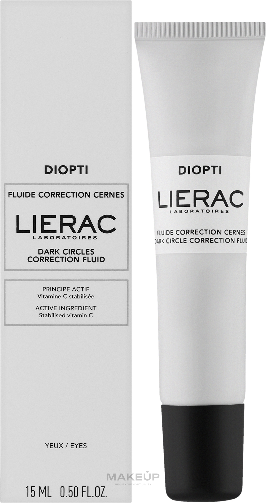 Lidschatten-Korrekturfluid - Lierac Diopti Dark Circle Correction Fluid — Bild 15 ml