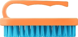 Kleine Hand- und Nagelbürste orange mit blauen Borsten - LULA — Bild N1
