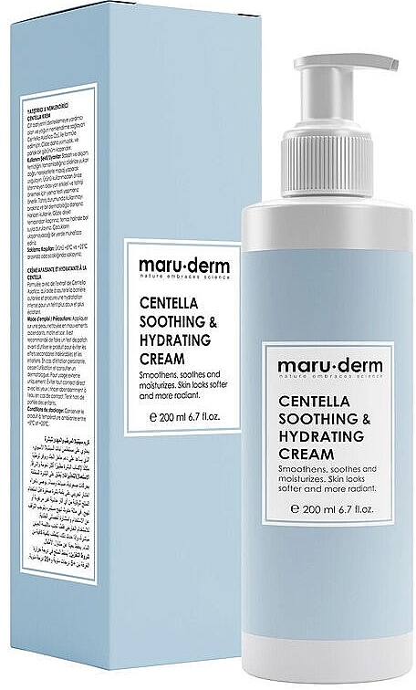 Beruhigende und feuchtigkeitsspendende Gesichtscreme mit Centella - Maruderm Cosmetics Centella Soothing & Hydrating Cream  — Bild N1
