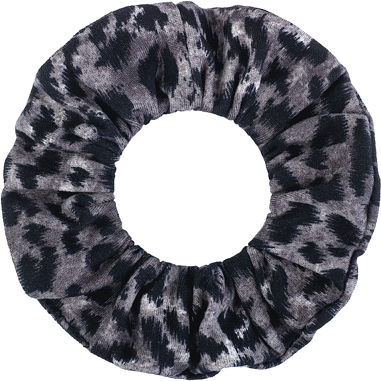 Scrunchie-Haargummi leopardengrau Knit Fashion Classic - MAKEUP Hair Accessories — Bild N2