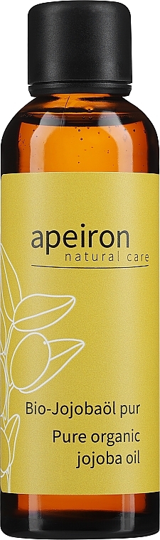 Hautpflege- und Massageöl mit Jojoba kaltgepresst - Apeiron Jojoba Oil Pure — Bild N1