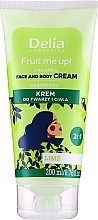 Düfte, Parfümerie und Kosmetik Gesichts- und Körpercreme mit Limettenduft - Delia Fruit Me Up! Face & Body Cream 2in1 Lime Scented