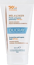 Anti-Pigment-Gesichtsfluid - Ducray Melascreen Protective Anti-spots Fluid SPF 50 Normal to Combination Skin — Bild N2
