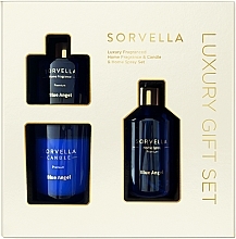 Düfte, Parfümerie und Kosmetik Nagellack-Set - Sorvella Perfume Home Fragrance Blue Angel (diffuser/120ml + candle/170g + home/spray/250ml)