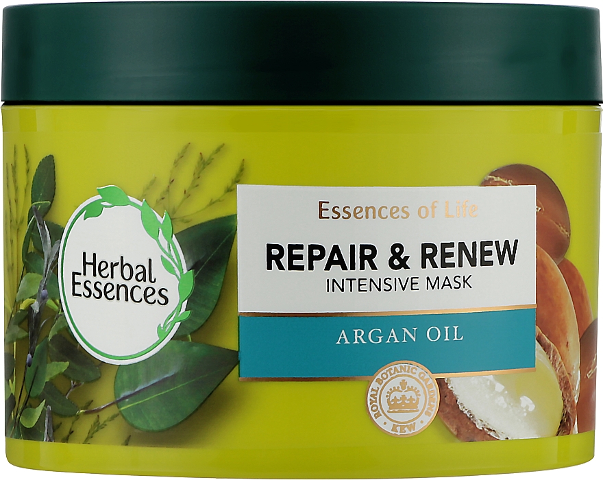 Feuchtigkeitsspendende und regenerierende Haarmaske mit Arganöl - Herbal Essences Repair & Renew Argan Oil Intensive Hair Mask — Bild N1