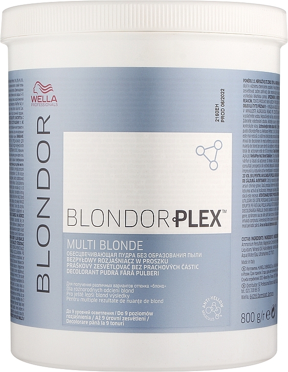 Bleichpulver - Wella Professionals BlondorPlex Multi Blonde Dust-Free Powder Lightener — Bild N1
