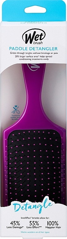 Haarbürste - Wet Brush Paddle Detangler Purist Purple — Bild N3