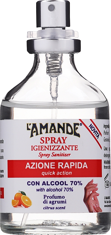 Handdesinfektionsspray mit Alkohol und Zitrusduft - L'Amande Spray Sanitizer Citrus Scent — Bild N3
