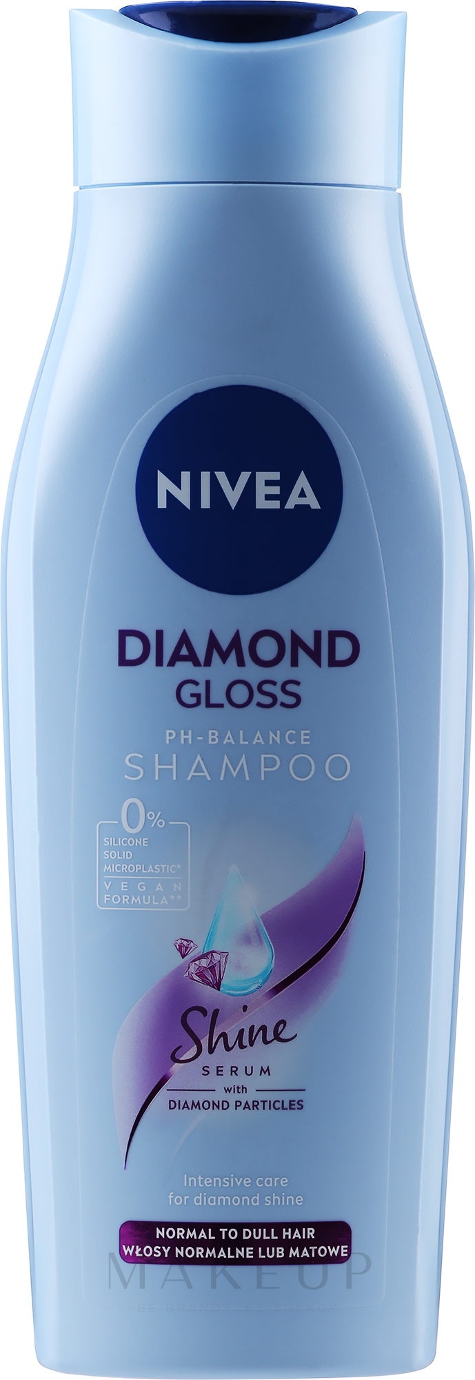 Shampoo für mehr Glanz mit flüssigem Keratin - Nivea Shine Shampoo Diamond Gloss — Bild 400 ml